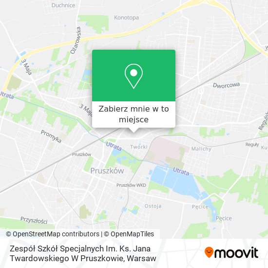 Mapa Zespół Szkół Specjalnych Im. Ks. Jana Twardowskiego W Pruszkowie