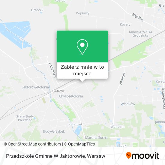 Mapa Przedszkole Gminne W Jaktorowie