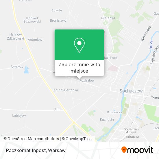 Mapa Paczkomat Inpost