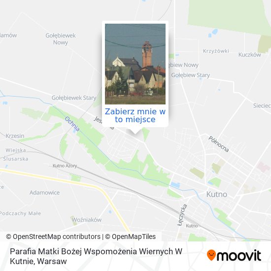 Mapa Parafia Matki Bożej Wspomożenia Wiernych W Kutnie