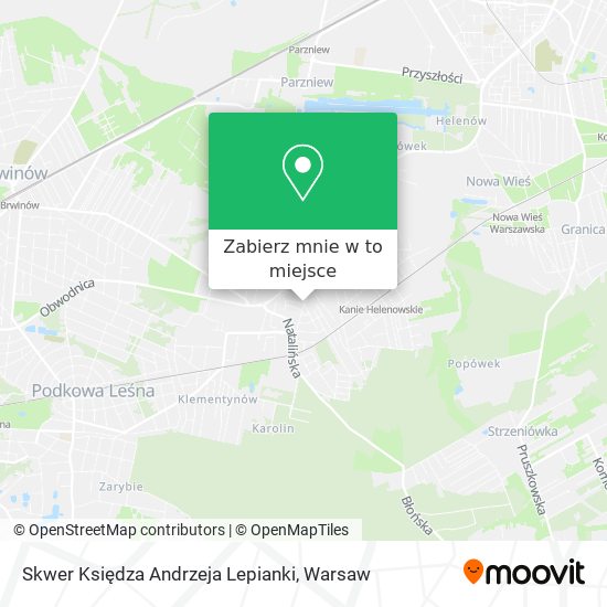 Mapa Skwer Księdza Andrzeja Lepianki