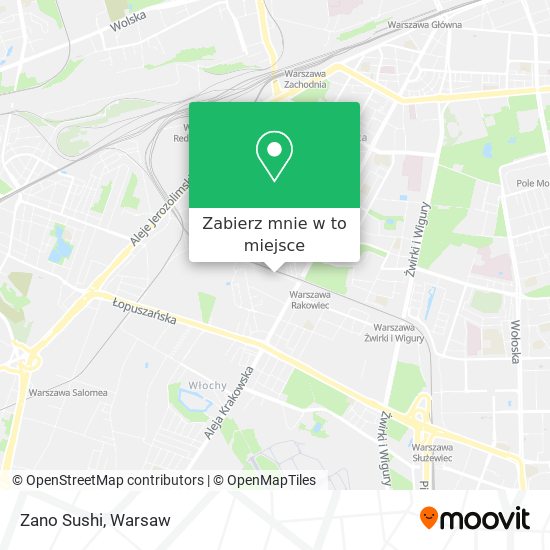 Mapa Zano Sushi