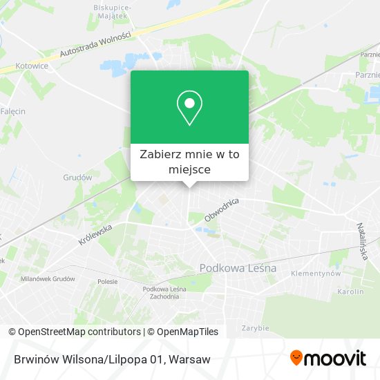 Mapa Brwinów Wilsona/Lilpopa 01