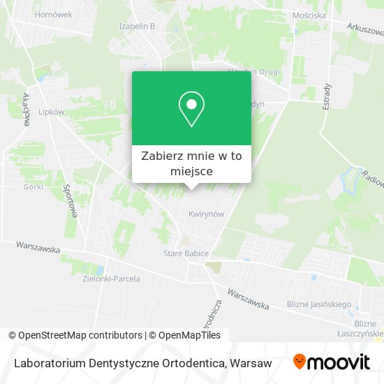 Mapa Laboratorium Dentystyczne Ortodentica