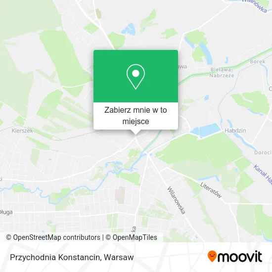 Mapa Przychodnia Konstancin