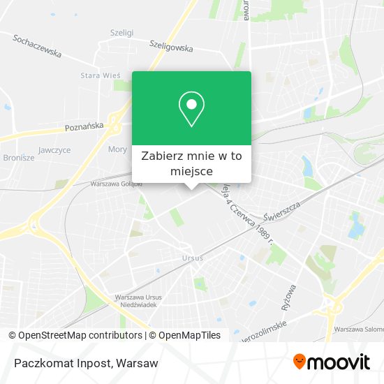 Mapa Paczkomat Inpost