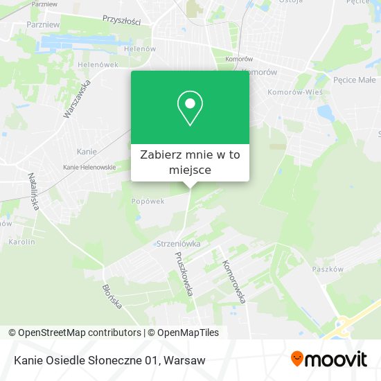 Mapa Kanie Osiedle Słoneczne 01