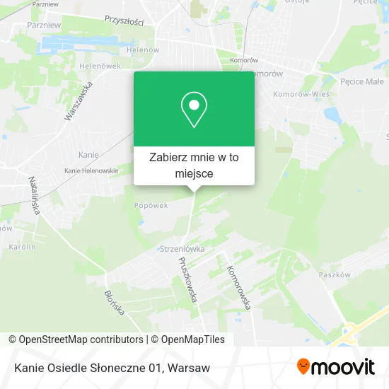 Mapa Kanie Osiedle Słoneczne 01
