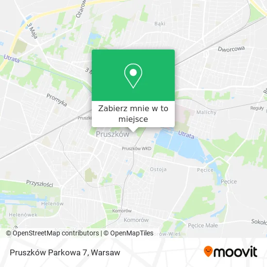 Mapa Pruszków Parkowa 7