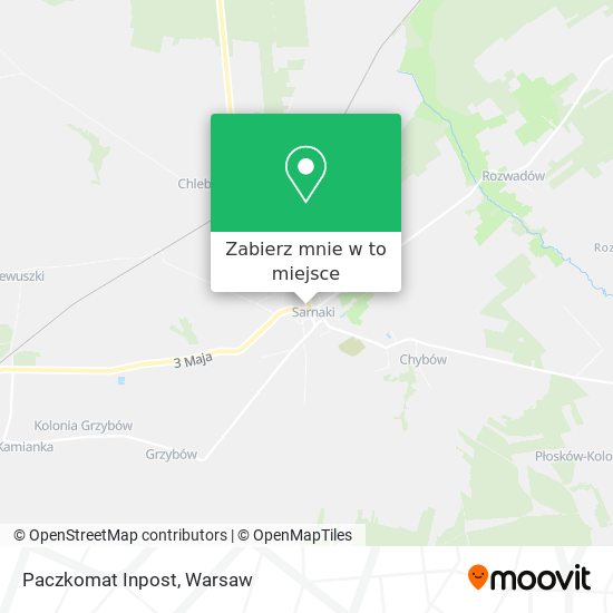 Mapa Paczkomat Inpost