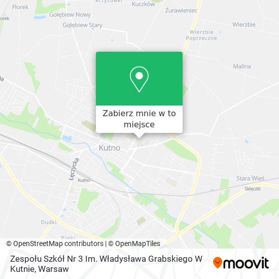 Mapa Zespołu Szkół Nr 3 Im. Władysława Grabskiego W Kutnie