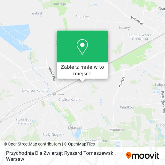 Mapa Przychodnia Dla Zwierząt Ryszard Tomaszewski