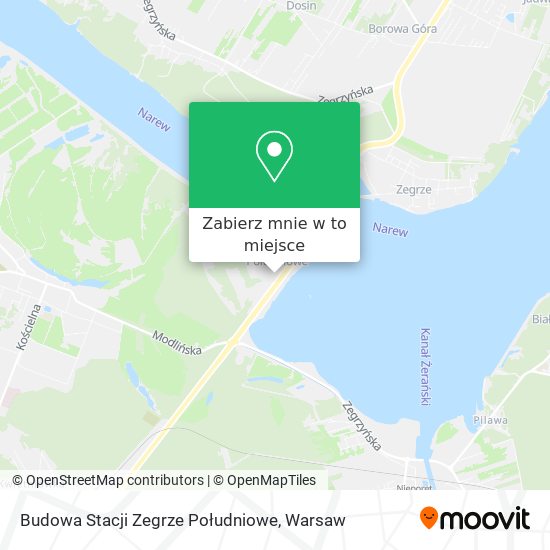 Mapa Budowa Stacji Zegrze Południowe