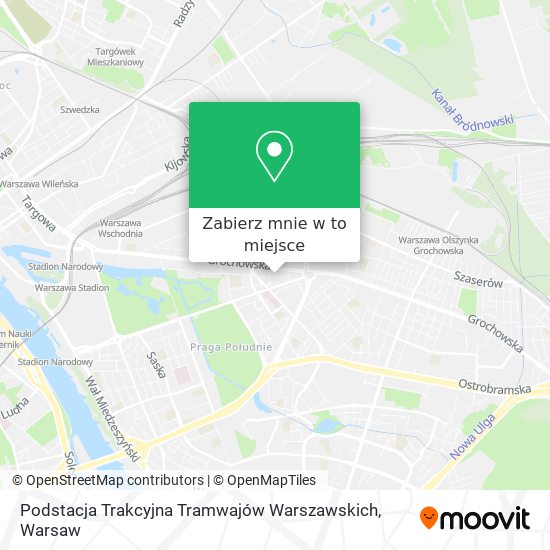 Mapa Podstacja Trakcyjna Tramwajów Warszawskich