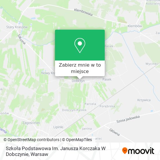 Mapa Szkoła Podstawowa Im. Janusza Korczaka W Dobczynie