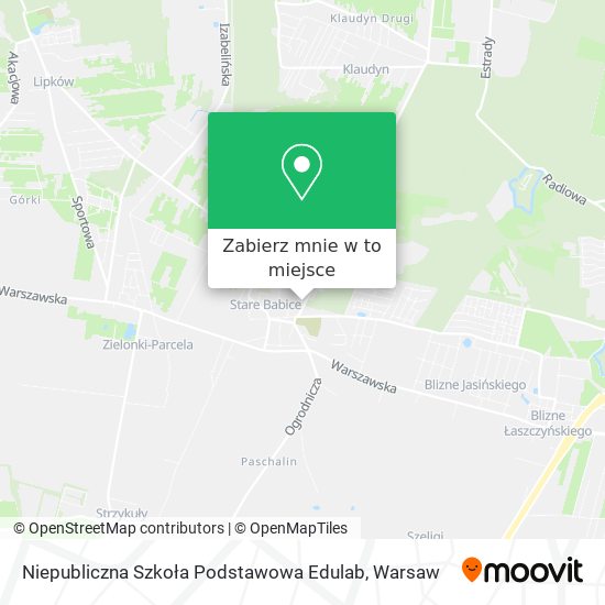 Mapa Niepubliczna Szkoła Podstawowa Edulab