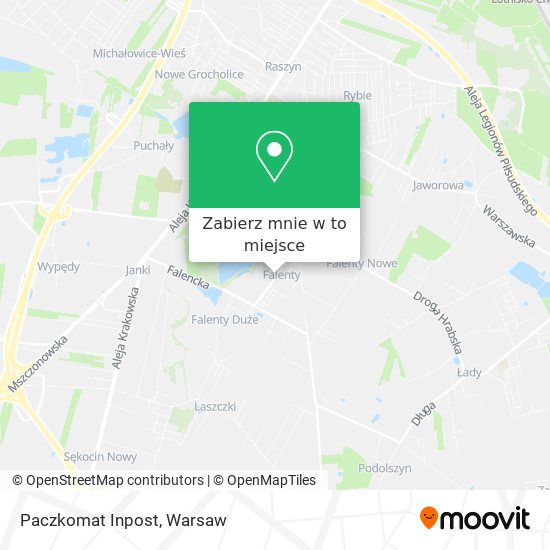 Mapa Paczkomat Inpost