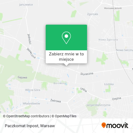 Mapa Paczkomat Inpost