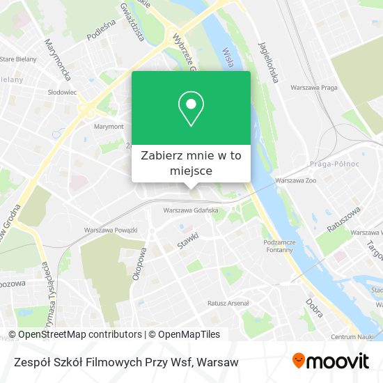 Mapa Zespół Szkół Filmowych Przy Wsf