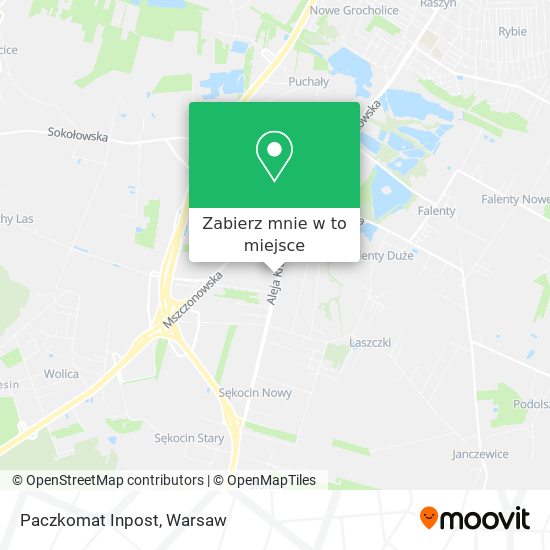 Mapa Paczkomat Inpost