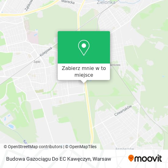 Mapa Budowa Gazociągu Do EC Kawęczyn