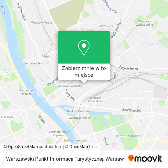 Mapa Warszawski Punkt Informacji Turystycznej