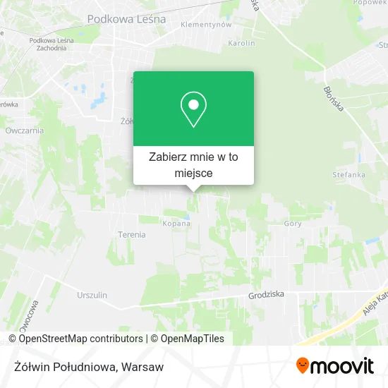Mapa Żółwin Południowa