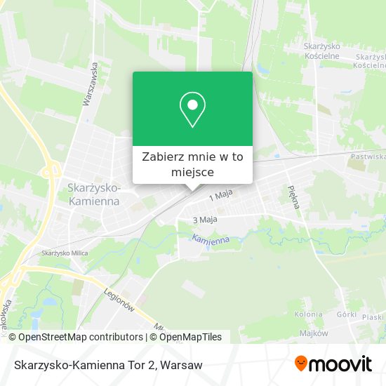 Mapa Skarzysko-Kamienna Tor 2