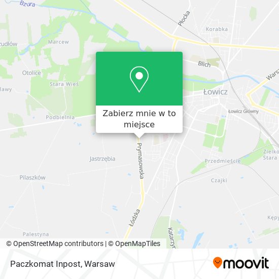 Mapa Paczkomat Inpost