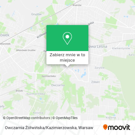 Mapa Owczarnia Żółwińska / Kazimierzowska