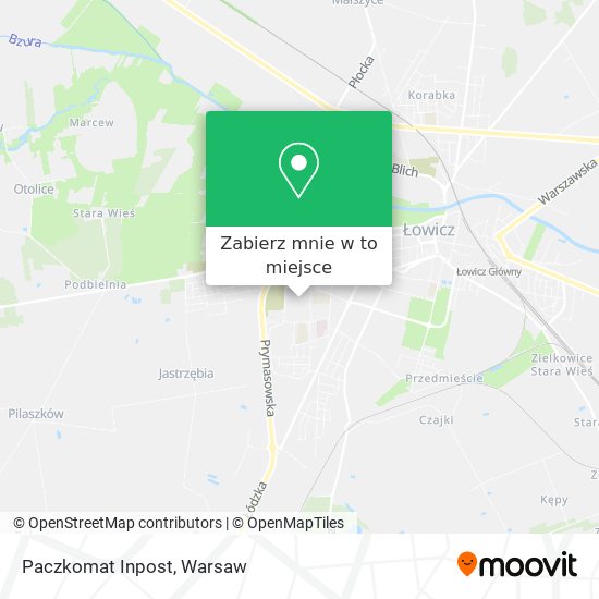 Mapa Paczkomat Inpost