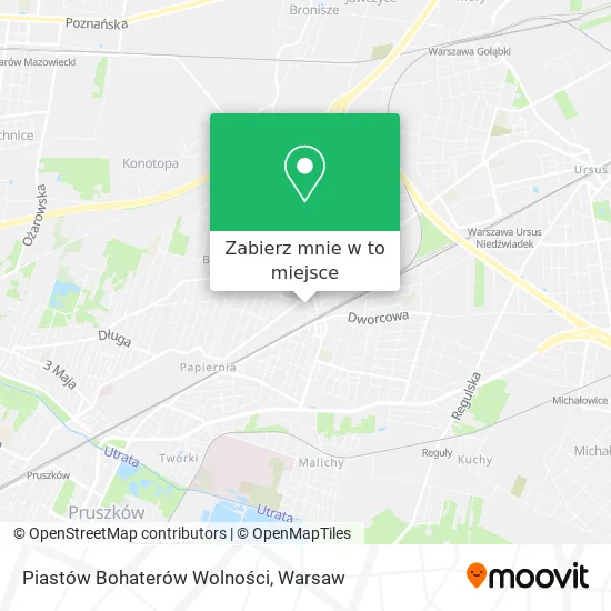 Mapa Piastów Bohaterów Wolności