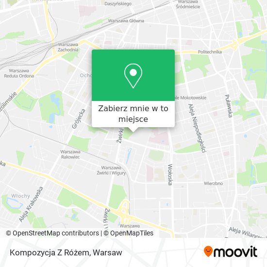 Mapa Kompozycja Z Różem