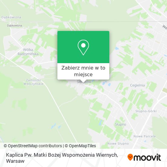 Mapa Kaplica Pw. Matki Bożej Wspomożenia Wiernych