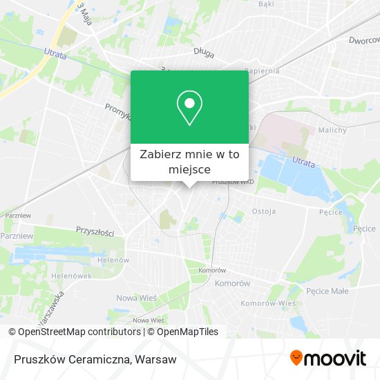 Mapa Pruszków Ceramiczna