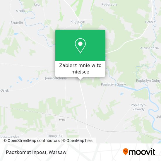 Mapa Paczkomat Inpost