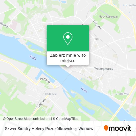 Mapa Skwer Siostry Heleny Pszczółkowskiej