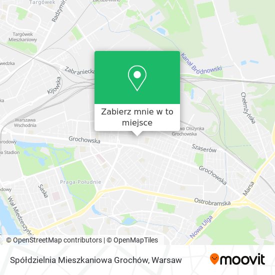 Mapa Spółdzielnia Mieszkaniowa Grochów