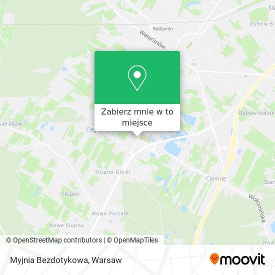 Mapa Myjnia Bezdotykowa