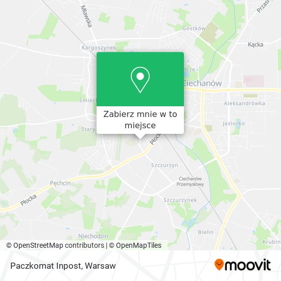 Mapa Paczkomat Inpost