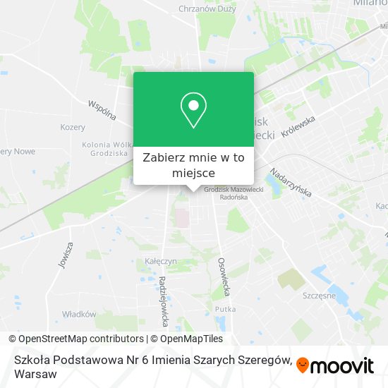 Mapa Szkoła Podstawowa Nr 6 Imienia Szarych Szeregów