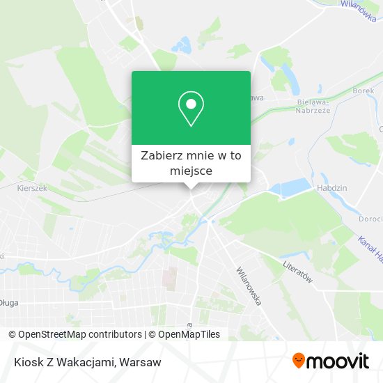 Mapa Kiosk Z Wakacjami