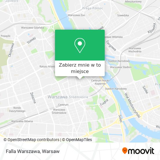 Mapa Falla Warszawa