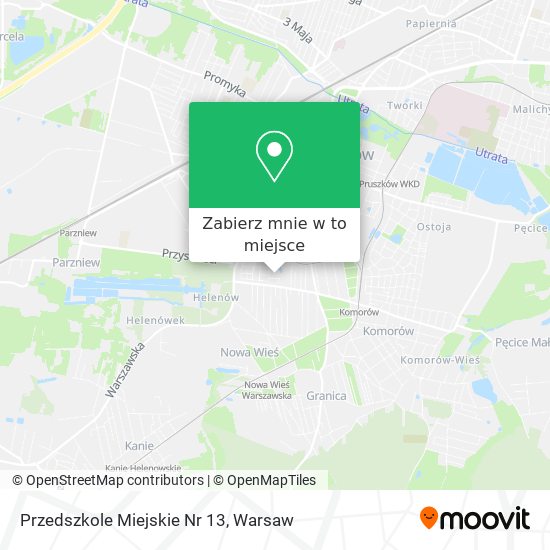 Mapa Przedszkole Miejskie Nr 13