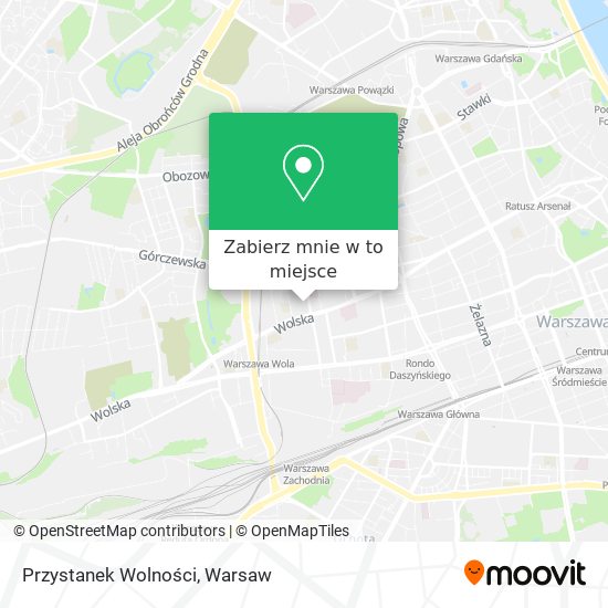 Mapa Przystanek Wolności