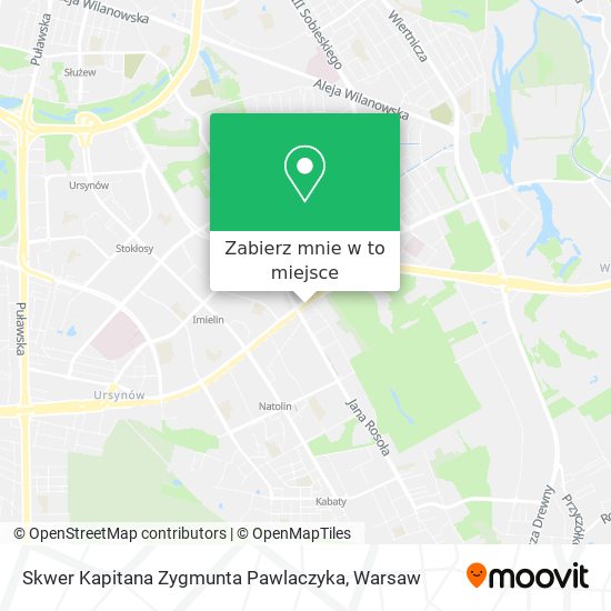 Mapa Skwer Kapitana Zygmunta Pawlaczyka