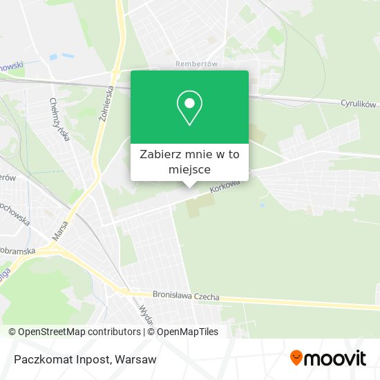 Mapa Paczkomat Inpost