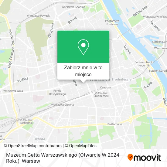 Mapa Muzeum Getta Warszawskiego (Otwarcie W 2024 Roku)