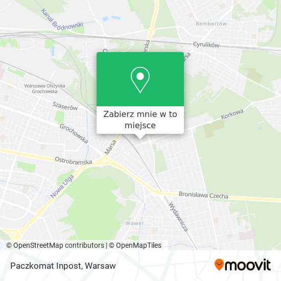 Mapa Paczkomat Inpost