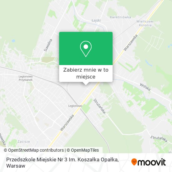 Mapa Przedszkole Miejskie Nr 3 Im. Koszałka Opałka